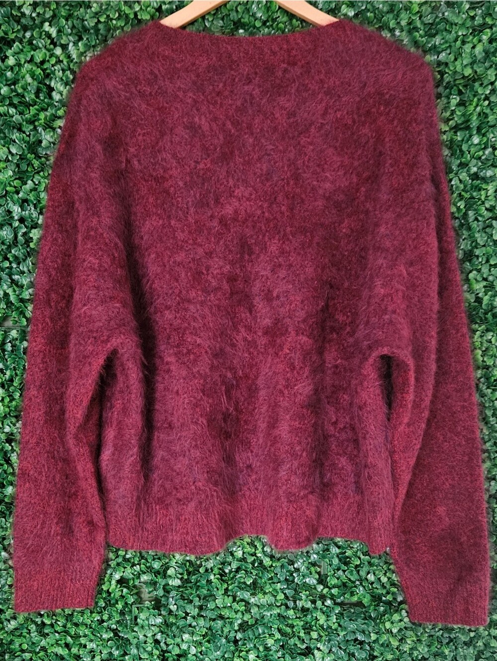 J.Crew Brushed Cashmere Marled Relaxed Crewneck Sweater - Picture 7 of 8